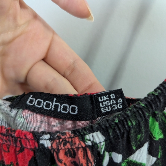 Rose Print Jersey Maxi Dress - Picture 4 of 4